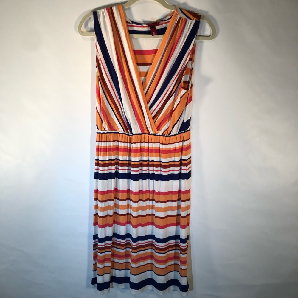 Merona stripped dress medium